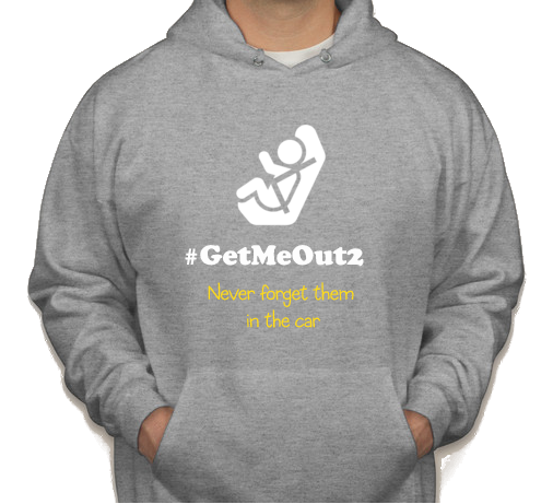 A male model in a gray shirt with the get me out 2 hashtag and slogan
